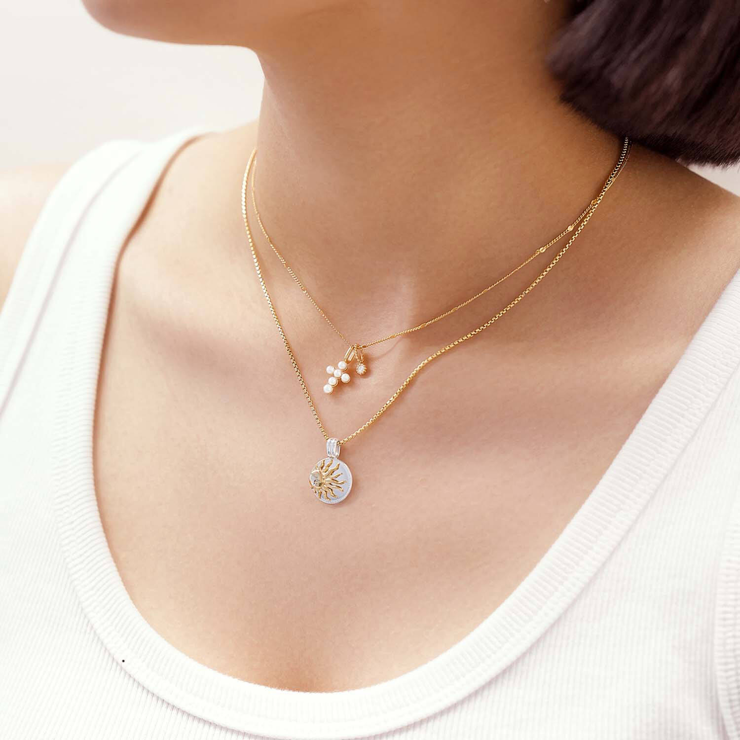  Pop Charms - Argent / GP 14 carats